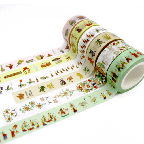 [디자인가안채] 민화마테 민화 마스킹테이프 15mm