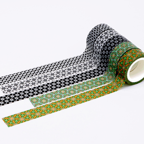 [디자인가안채] 민화마테 전통문양 마스킹테이프 15mm