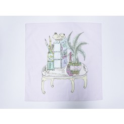 [리니에제이] 책가도 손수건_보라(대)