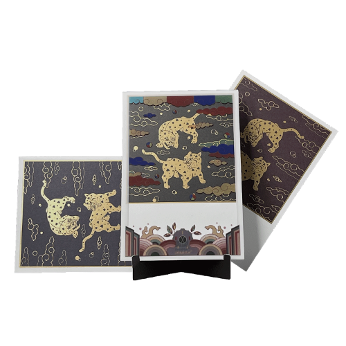 [미미달] 쌍호 흉배 액자 엽서